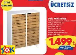 OFİS BAZAAR DOLY MİNİ DOLAP